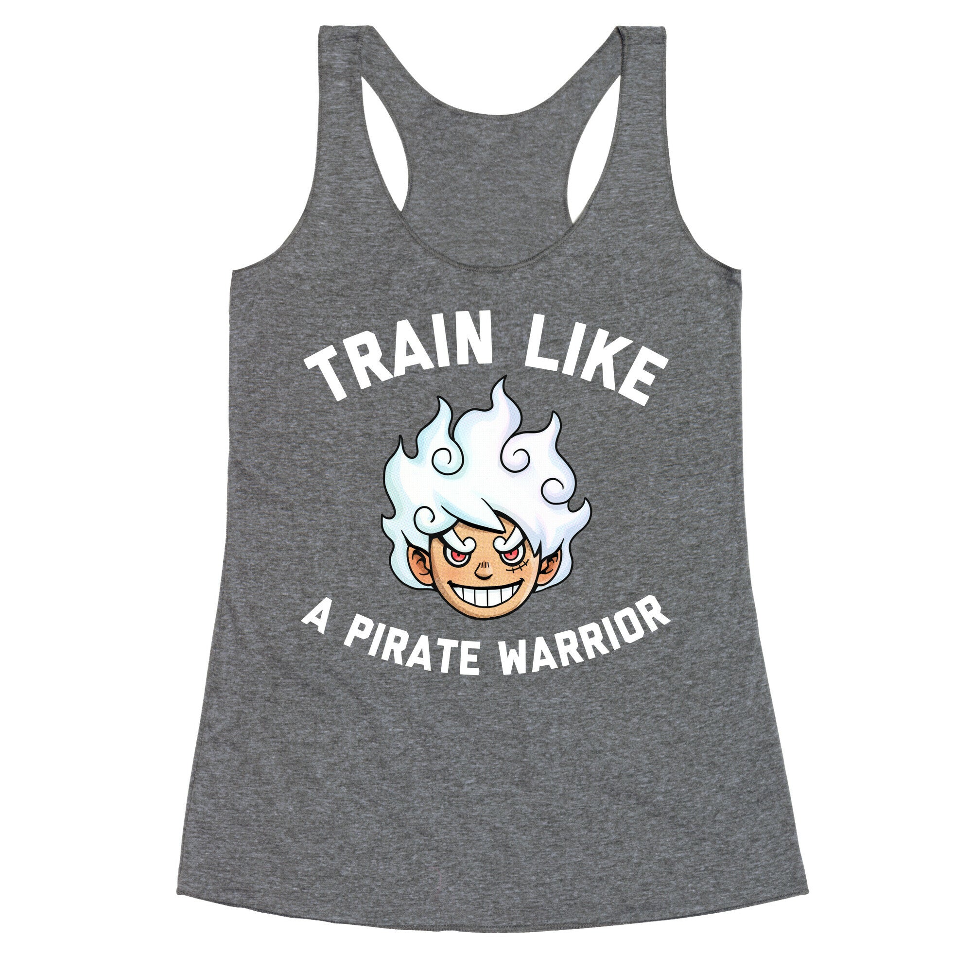 Train Like A Pirate Warrior  Racerback Tank